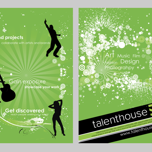 Designers: Get Creative! Flyer for Talenthouse... Design by almagreta