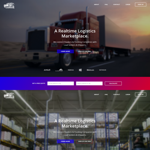 Home Page Website Design Design by LoadingConcepts