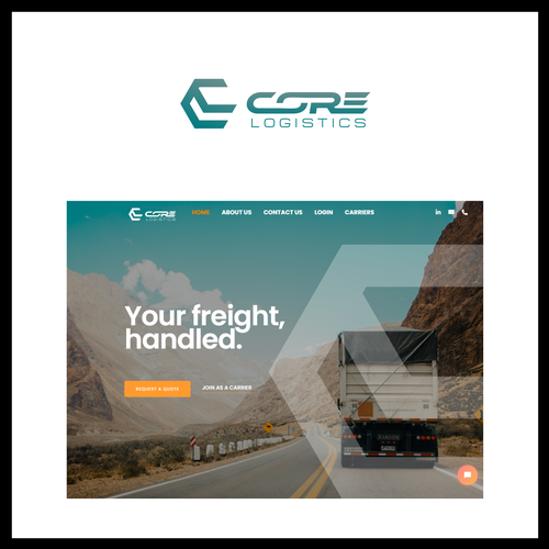 Core Logistics Revamp Logo Design by RowSheet