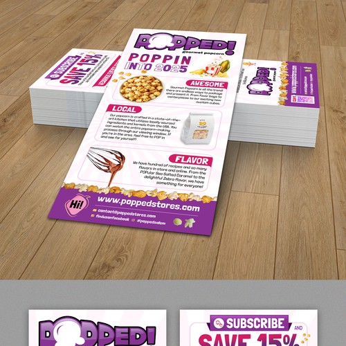 Designs | Updated Popcorn Rack Card | Postcard, flyer or print contest