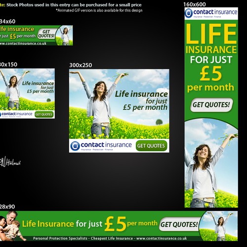 Life Insurance - Banner Design Contest Design by acegirl