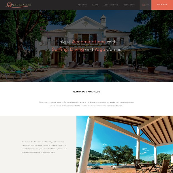 Minimal Web Page Design With Big Pictures