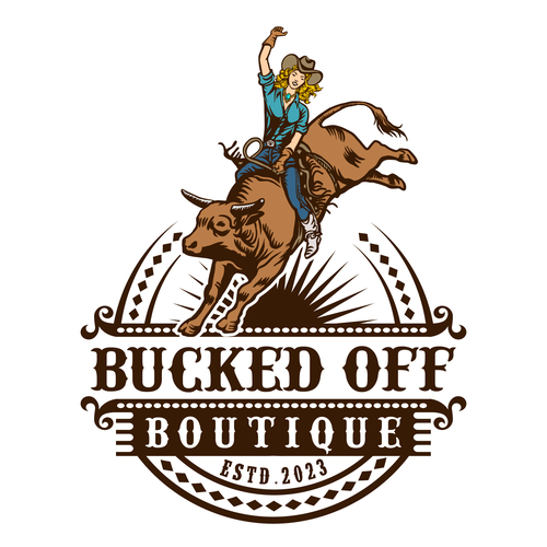 Western logo for a high end western Boutique Design by Rziko1