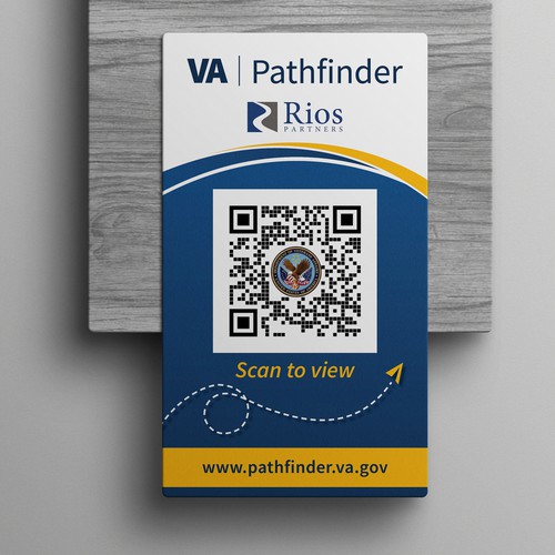 QR Code Handout Card for Veteran Care Innovation Ontwerp door SoftSkills