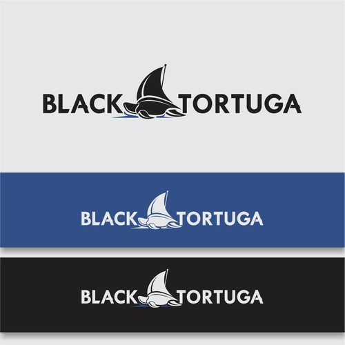 Design a Black Sea Turtle logo with a sail or sailboat somehow included in the image of a turtle Design by rozak46