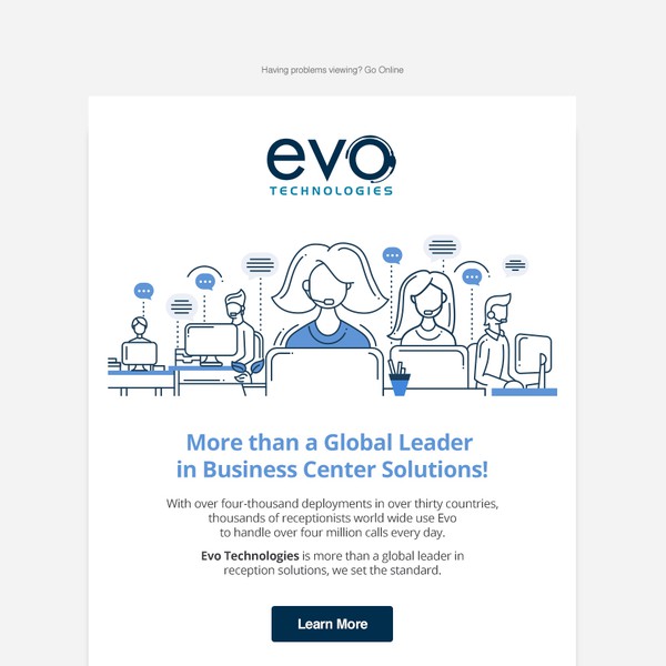 Email Template for Evo Technologies
