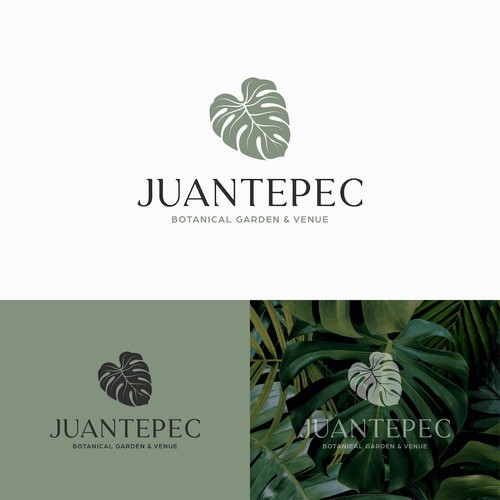 Botanical garden & Venue Logo creation (we would like to use the leaf as a cut out on a steel plaque (with holes in the  Design by Petite Plume