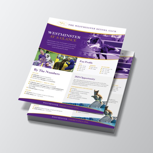 Diseño de Design a Highlight Sheet for the iconic Westminster Kennel Club Dog Show! de Jordon