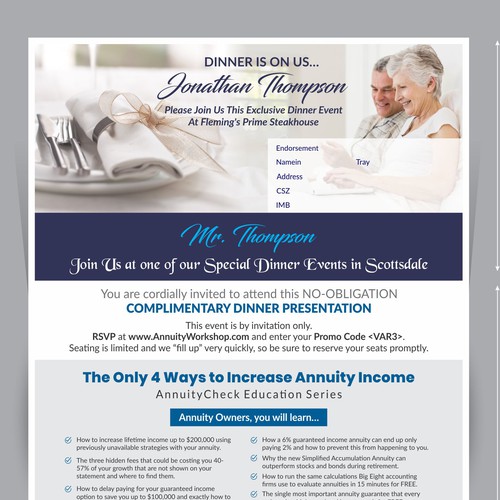 Postcard, flyer or print contest entry by Dzine Solution