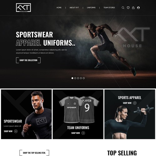 KYT House - Apparel Co Website Design Design by Webenix Solutions