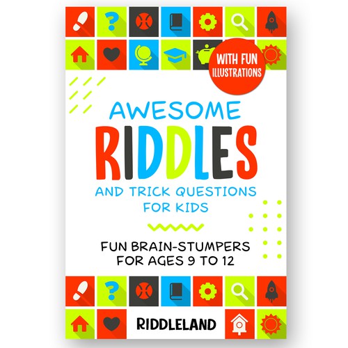 A Parent-Catching Book Cover for Riddle Book Design by Charala