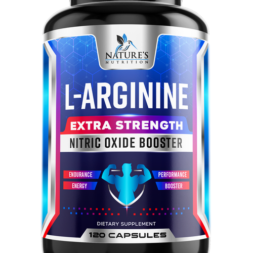 Powerful L-Arginine Capsules Design Needed for Nature's Nutrition Design by ZAKIGRAPH ®