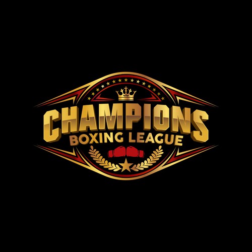 Champions boxing league logo, Logo design contest