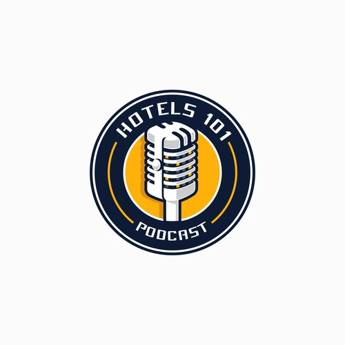 Create a logo for a podcast called - Hotels 101 - incorporate a hotel in the logo Design by Mori Summer