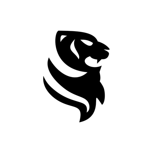 ➤ TIGER HEAD LOGO (Black) Design by Duuqi_
