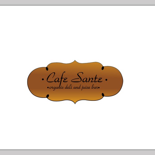 Create the next logo for "Cafe Sante" organic deli and juice bar Diseño de Shinchan29
