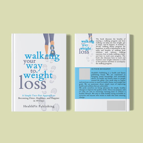 Exciting, Simple and Elegant Book Cover Design for Walking Your Way to Weight Loss-ontwerp door Chagi-Dzn