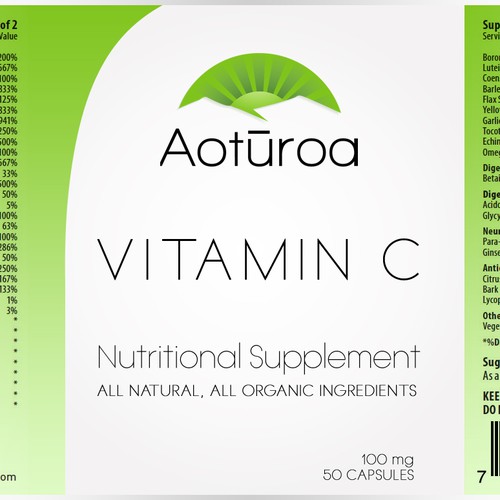 Product label contest entry by Denis Ha