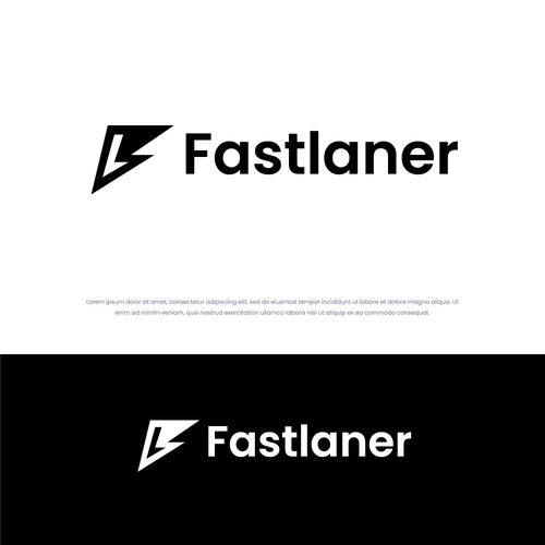 Logo + Brand for Fastlaner™ Design by Kamran.Ali