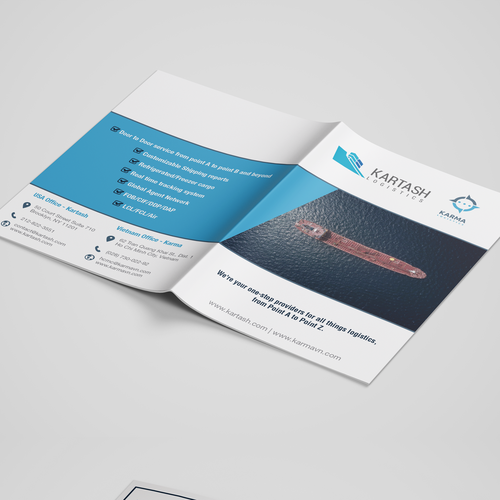 Designs | Pamphlet design for International Logistics Company ...