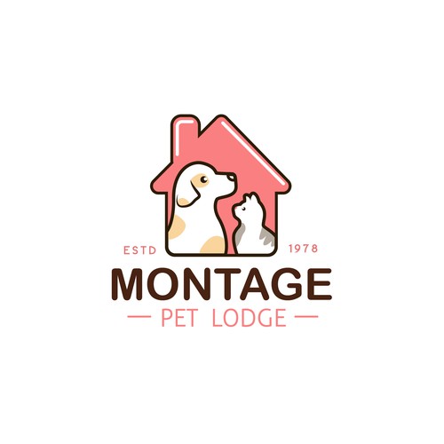 Pet hotel logo Design by ElenaPozdno