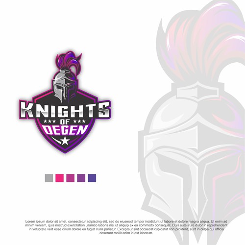 "Knights of Degen" Logo and Branding Design by Adiwinata