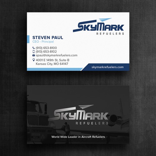 Need business card redesign for Aircraft Truck Fueling company Design by Felix SH