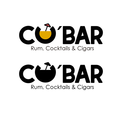 Tiki Bar logo - Rum, Cocktails & Cigars. Design by Pricilla Abrantes