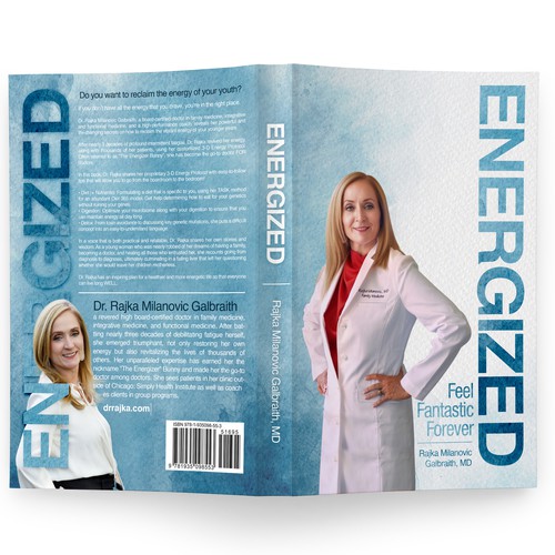 Design a New York Times Bestseller E-book and book cover for my book: Energized Design by Wizdizz