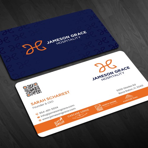 Create a modern and clean business card for a parent company with 4 subsidiaries Design by Lvana_art©