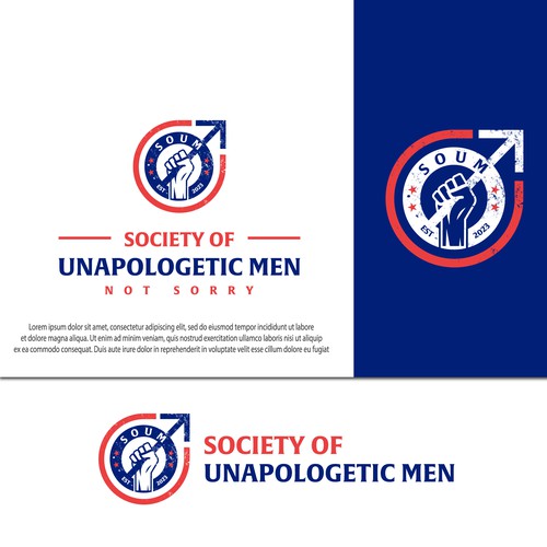 We need a bold,in your face design promoting the unapologetic man! Design by MUstudio!