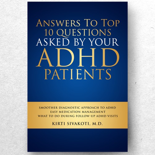 'Design a book cover for ADHD book for doctors' Design by ryanurz