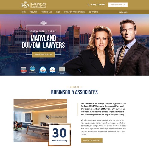 DUI Lawyer Landing Page Design by pixelwebplanet