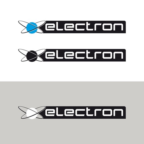 Newlogo designwith the electron drawn as a solid logo Diseño de Xisco™