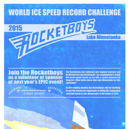 Create event poster for World Record Speed Event! Design by Parip