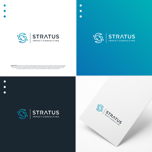 A subtle yet impactful logo to set this burgeoning tech consulting firm apart Design by Purnomo.