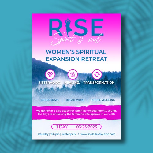 Spiritual Retreat Flyer Design by R A H E E M ツ