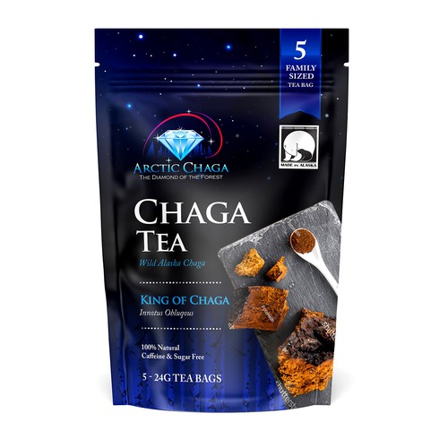 Arctic Chaga Label New Look Design von rembrandtjurin