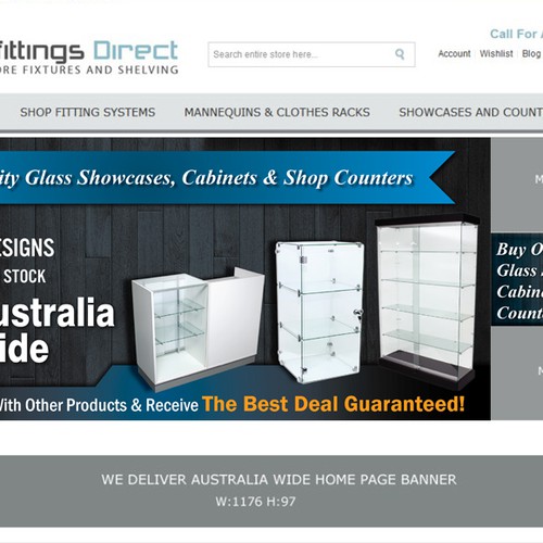 Help Shopfittings Direct Increase Sales! With an award winning banner