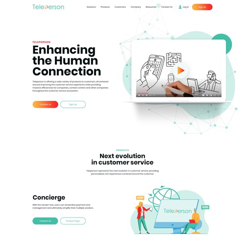 Redefining the customer service experience, enhancing the human connection! Design by mihaimoldovan