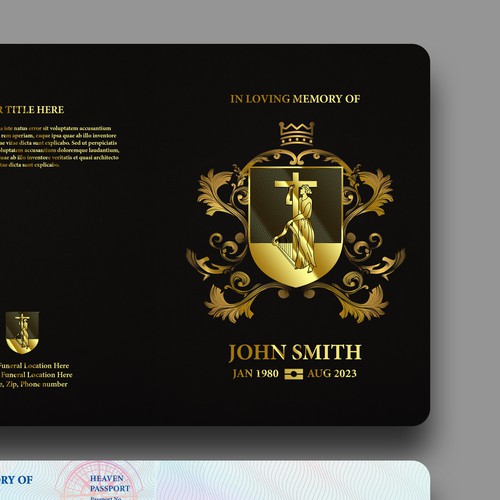 Passport-Style booklet Design Contest Design by ArtisteXz