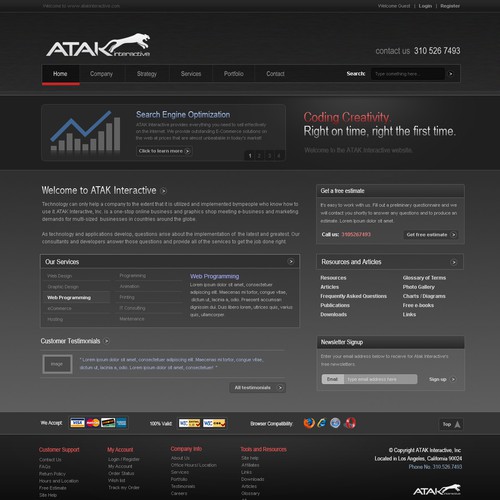 Interactive Services Agency Web Redesign - Award Winner Wanted Design by jorope