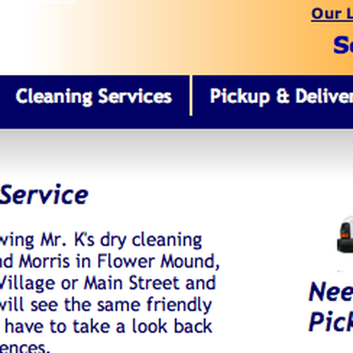Mr. K's Cleaners Logo design contest