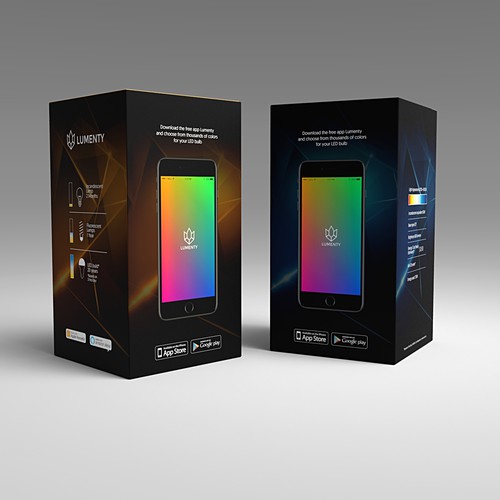 We need to create a sophisticated package for smart lamps. Design by leandropalencia84