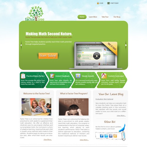 Create the next website design for Factor Tree Design by GWDS