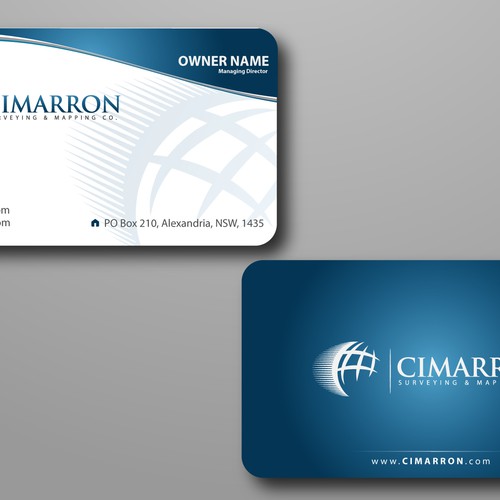 stationery for Cimarron Surveying & Mapping Co., Inc. Design by expert desizini