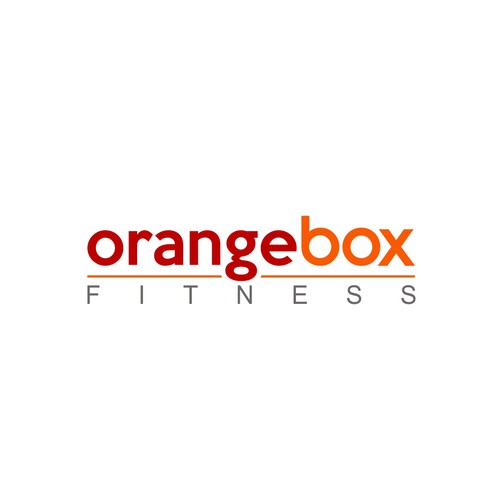 New Orange Box Fitness Logo Design by Harleen™