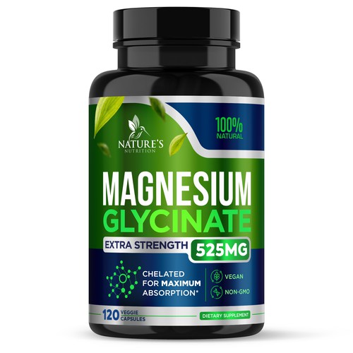 Natural Magnesium Glycinate Design needed for Nature's Nutrition Design by gs-designs