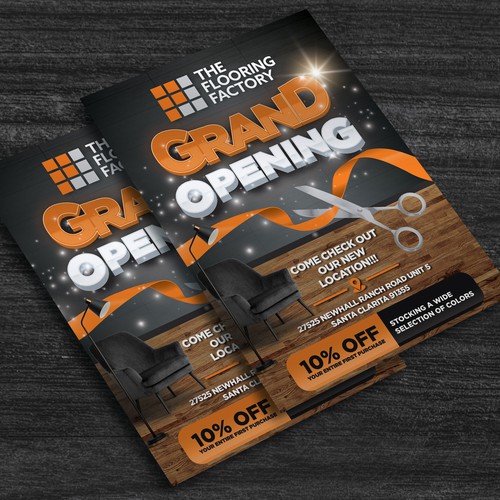 Grand Opening Flyer Diseño de Analyn26