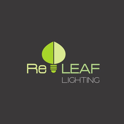 Re-LEAF Lighting logo Design by Ana G.